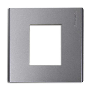 WEB7812MW: Mặt vuông dùng cho 2 thiết bị - màu trắng ánh kim