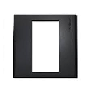 WEB7813MB: Mặt vuông dùng cho 3 thiết bị - màu đen ánh kim