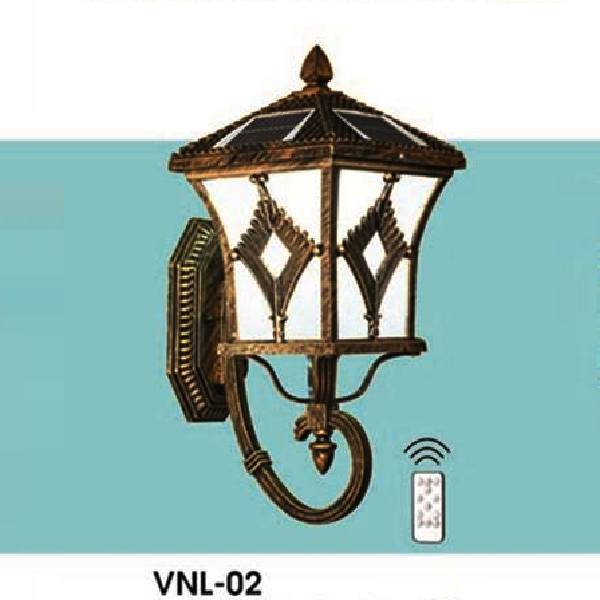 HF - VNL - 02: Đèn gắn tường ngoài trời NLMT - KT: L260mm x H440mm - Đèn LED 3W