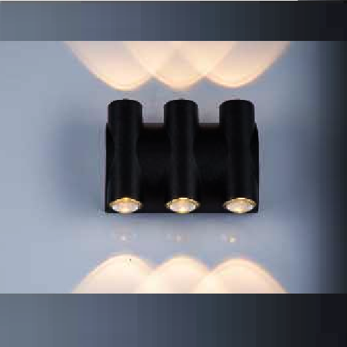 VE - VNT - 022/6B: Đèn gắn tường LED - KT: L130mmx H110mm - Đèn LED 6W