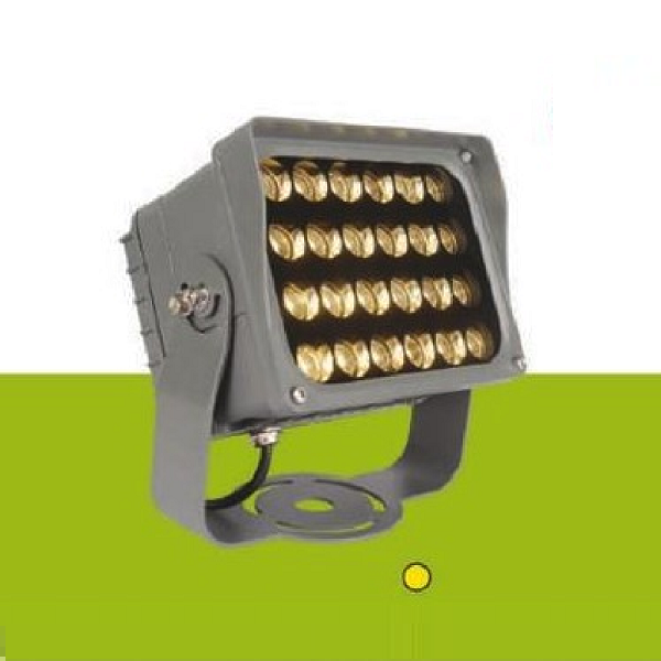 HF - RN - 0324 LED 24W: Đèn pha ngoài trời LED 24W - KT: L160mm x W125mm x H210mm - Ánh sáng vàng