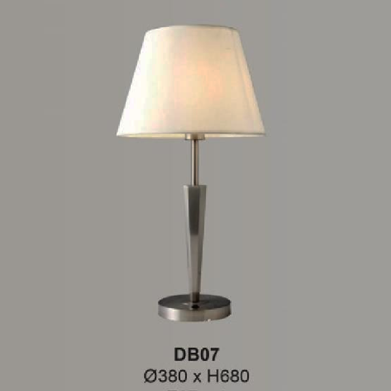 35 - DB07: Đèn đặt tủ đầu giường/ đặt bàn - KT: Ø380mm x H680mm - Bóng đèn E27 x 1 bóng