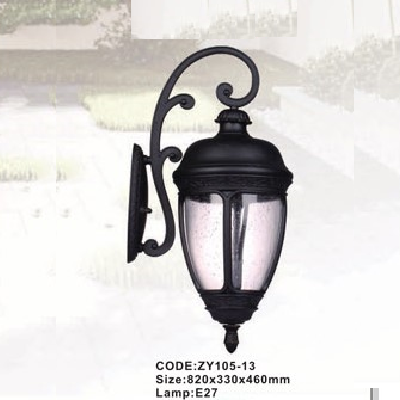 CODE: ZY105 - 13: Đèn gắn tường ngoài trời - KT: 820mm x 330mm x 460mm - Đèn E27 x 1 bóng
