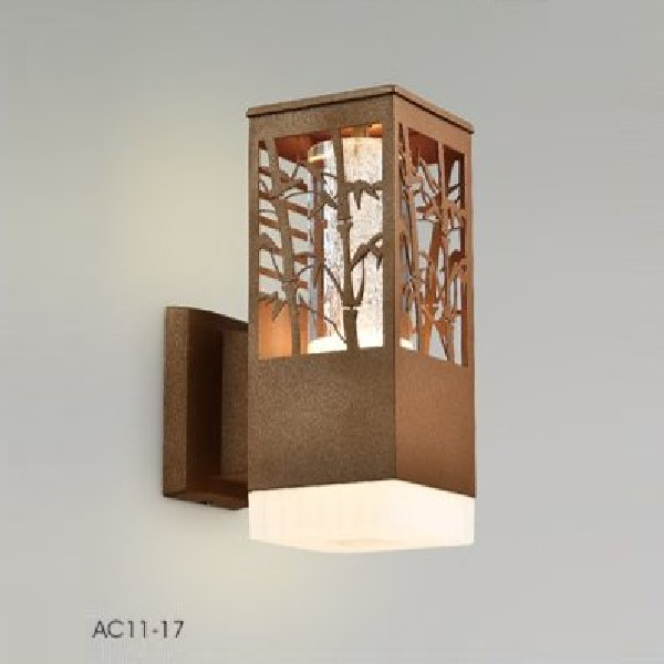 AC 11-17: Đèn gắn tường ngoài trời LED - KT: 150mmx150mm x H230mm - Đèn LED 14W ánh sáng vàng 3000K