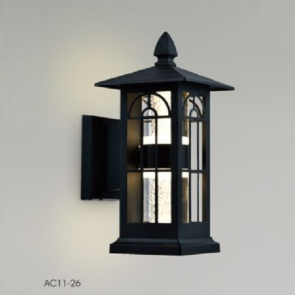 AC 11-26: Đèn gắn tường ngoài trời LED - KT: 150mmx150mm x H280mm - Đèn LED 14W ánh sáng vàng 3000K