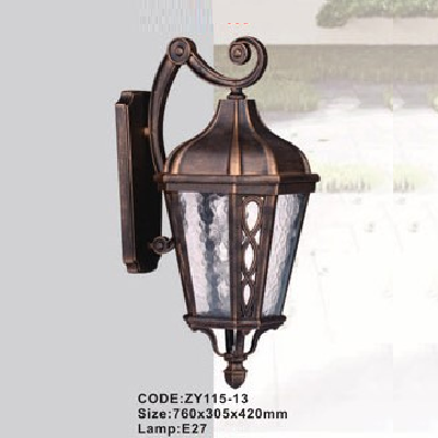 CODE: ZY115-13: Đèn gắn tường ngoài trời - KT: 760mm x 305mm x 420mm - Đèn E27 x 1 bóng