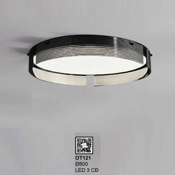 35 - OT121: Đèn áp trần LED - KT: Ø600mm - Đèn LED đổi 3 màu