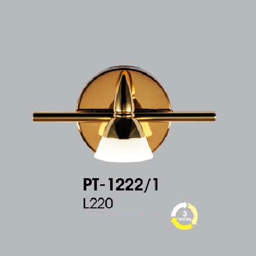 VE - PT - 1222/1: Đèn rọi tranh/gương đơn - KT: L220mm - Đèn LED đổi 3 màu