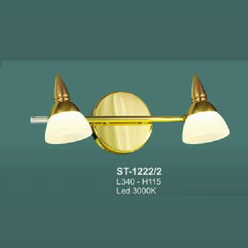 AN - ST - 1222/2: Đèn rọi tranh/gương đôi - KT: L340mm x H115mm - Đèn LED ánh sáng vàng 3000K