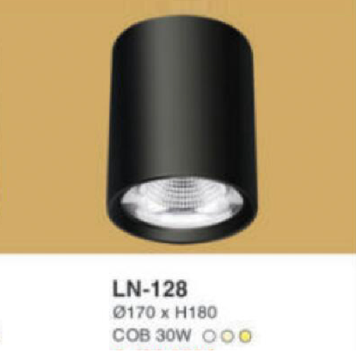 LN - 128: Đèn lon LED COB 30W gắn nổi, 1 chế độ ánh sáng (trắng/trung tính/vàng)