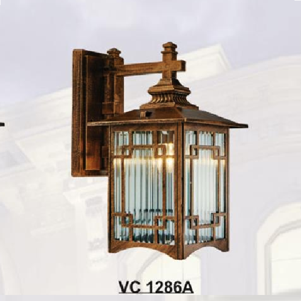 SN - VC 1286A: Đèn gắn tường ngoài trời - KT: Ø230mm x H330mm - Bóng đèn E27 x 1