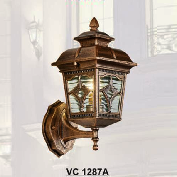SN - VC 1287A: Đèn gắn tường ngoài trời - KT: Ø140mm x H350mm - Bóng đèn E27 x 1