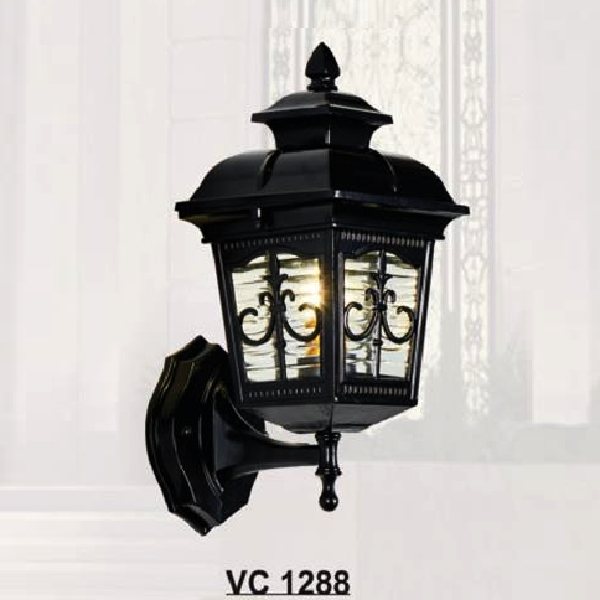 SN - VC 1288: Đèn gắn tường ngoài trời - KT: Ø140mm x H350mm - Bóng đèn E27 x 1