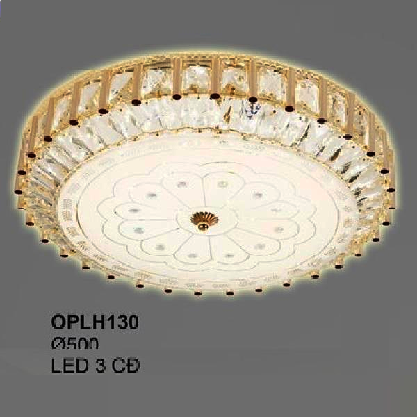 355 - OPLH130:  Đèn áp trần LED - KT: Ø500mm - Đèn LED đổi 3 màu