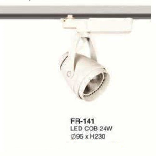 FR-141: Đèn rọi ray LED COB 24W - KT: Ø95mm x H230mm - Ánh sáng Trắng/Vàng/Trung tính