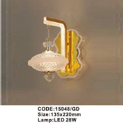 CODE: 15048/GD: Đèn gắn tường LED - KT: 135mm x 220mm - Đèn LED 28W