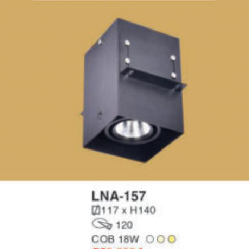 LNA -157: Đèn lon LED COB 18W, gắn âm hoặc nổi, 1 chế độ ánh sáng ( trắng/trung tính/vàng)