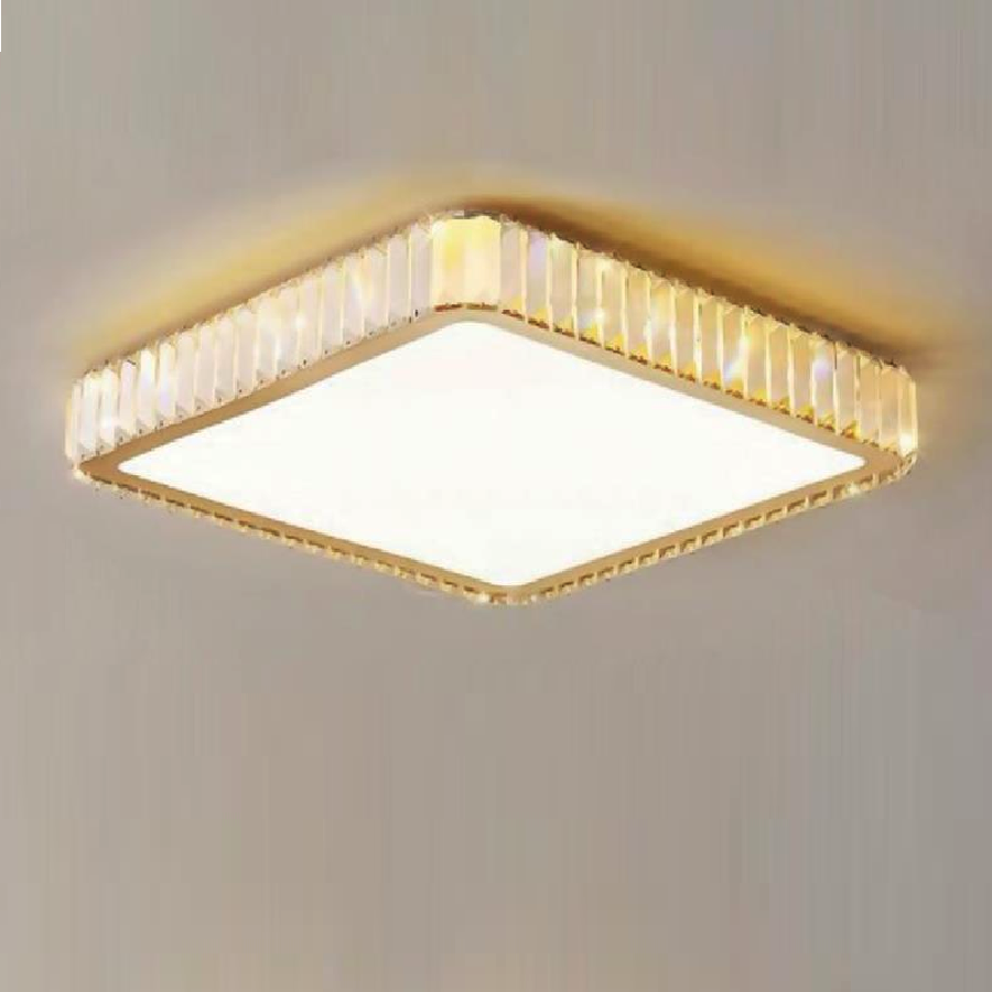 35 - OT16VUONG: Đèn áp trần LED - KT: W500mm Đèn LED 65 W ánh sáng đổi 3 màu