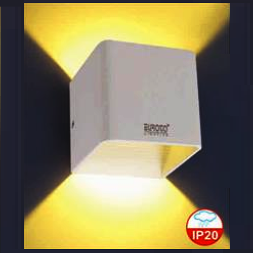 EU - CN - 161: Đèn gắn tường LED - KT: L100mm x W100mm x H100mm - Đèn LED COB 5W ánh sáng vàng