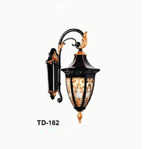 EU - TD - 162: Đèn gắn tường ngoài trời - KT: L230mm x W290mm x H520mm - Bóng đèn E27 x 1