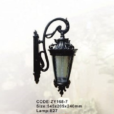 CODE: ZY168-7: Đèn gắn tường ngoài trời - KT: 545mm x 205mm x 240mm - Đèn E27 x 1 bóng