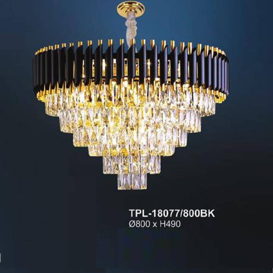 AN - TPL - 18077/800BK: Đèn thả Phale - KT: Ø800mm x H490mm - Đèn E14 x 16 bóng
