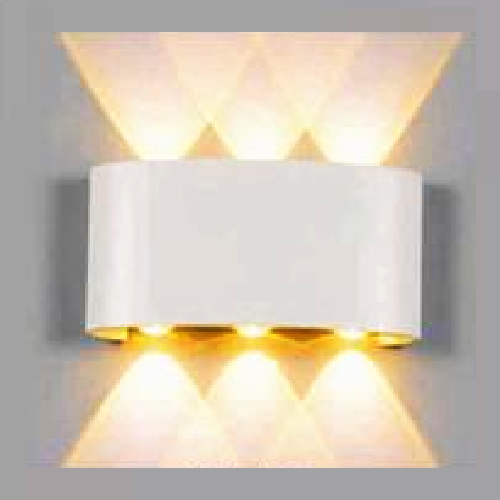 EU - CN - 183: Đèn gắn tường LED - KT: L180mm x W40mm x H100mm - Đèn LED 6 x 1W ánh sáng vàng