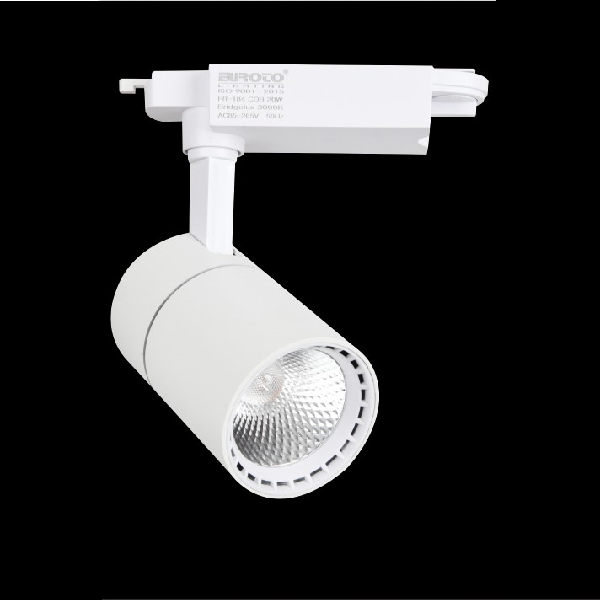 FR-185: Đèn rọi ray LED COB 30W - KT: Ø95mm x150mm x H230mm - 1 chế độ ánh sáng (trắng/vàng)