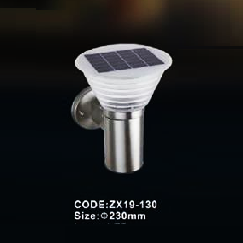 CODE: ZX19 -130: Đèn gắn tường ngoài trời NLMT - KT: 230mm - Đèn LED