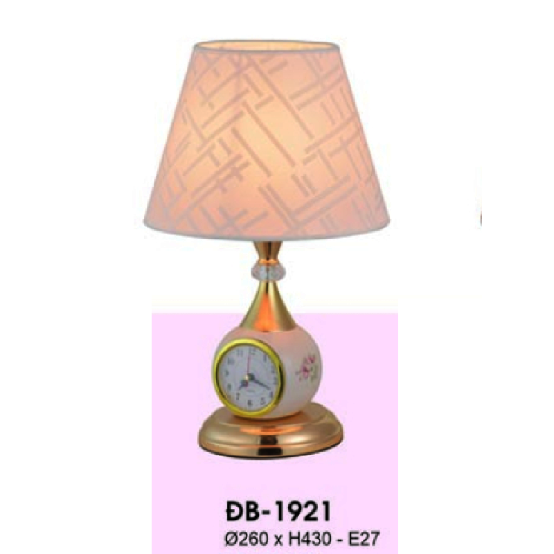 HF - ĐB - 1921:  Đèn bàn/đèn đầu giường - KT: Ø260mm x H430mm - Bóng đèn E27 x 1 bóng
