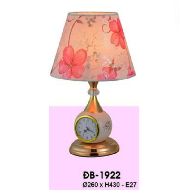 HF - ĐB - 1922: Đèn bàn/đèn đầu giường - KT: Ø260mm x H430mm - Bóng đèn E27 x 1 bóng