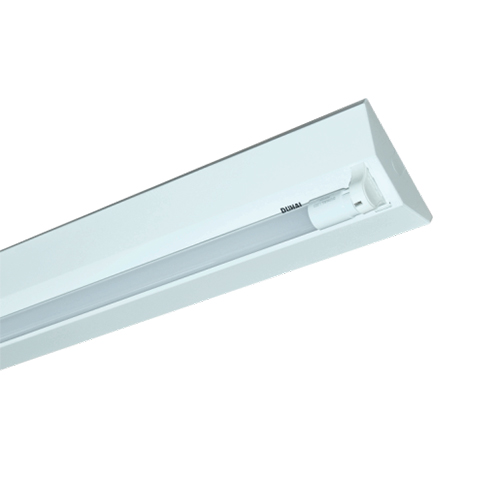 LTK109: Đen công nghiệp  máng chữ V 1 bóng Tuýt LED 9W - KT: L625mm x W120mm x H63mm - 1 chế độ ánh sáng ( trắng/vàng)