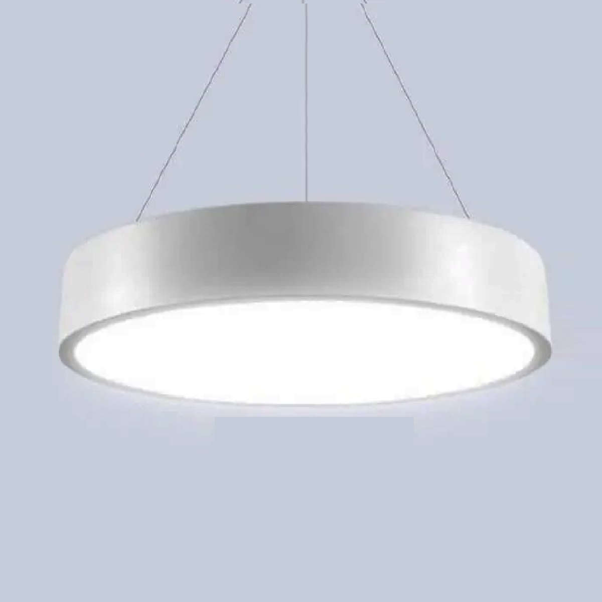 THCN 213B -18/trắng: Đèn thả tròn LED viền trắng dày 50mm - KT: Ø600mm x H50mm - Đèn LED đổi 3 màu