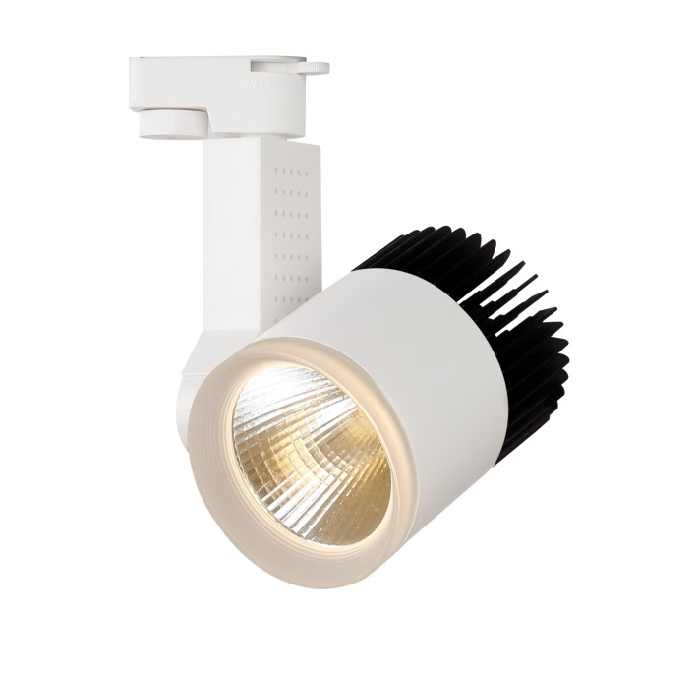 FR-215: Đèn rọi ray LED COB 12W - KT: Ø68mm x 90mm x H130mm - Ánh sáng trắng/vàng