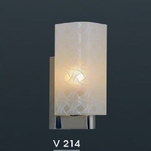 HF - V 214: Đèn gắn tường 1 bóng - KT: L100mm x W130mm x  H230mm - Đèn  E27 x 1 bóng