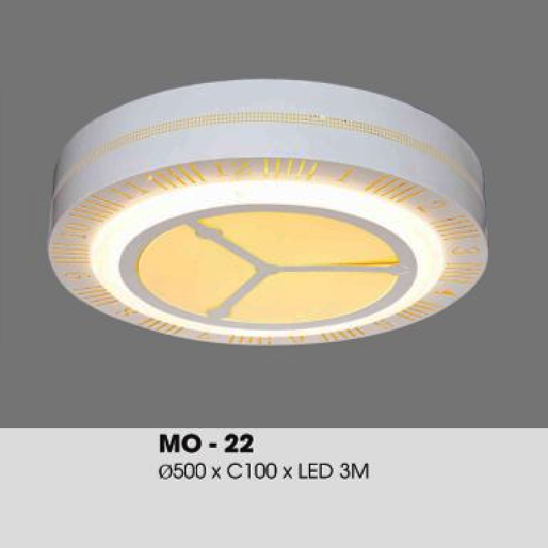 MO - 22: Đèn áp trần LED - KT: Ø500mm x H100mm - Đèn LED đổi 3 màu