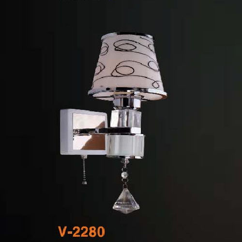 VE - V - 2280: Đèn gắn tường đơn - KT: L110mm x H300mm -Bóng đèn E27 x 1