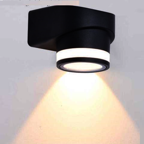 EU - CN - 251: Đèn gắn tường LED - KT: Ø90mm x W135mm x H105mm - Đèn LED 5W ánh sáng vàng