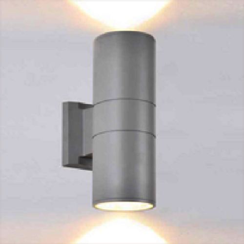 EU - CN - 265: Đèn gắn tường ngoài trời - KT: Ø90mm x H260mm - Đèn LED 7W x 2, ánh sáng vàng