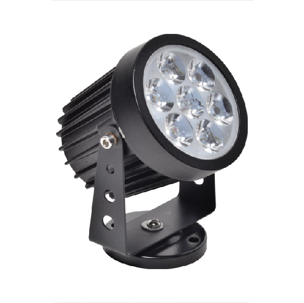 E - FN - 289: Đèn pha LED ngoài trời 7W - KT: Ø85mm x H120mm - IP65 - Ánh sáng Xanh Dương/Xanh lá/Đỏ