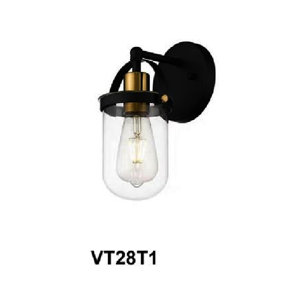 355 - VT28T1: Đèn gắn tường 1 bóng - KT: L150mm x H250mm - Bóng đèn chân E27 x 1 bóng