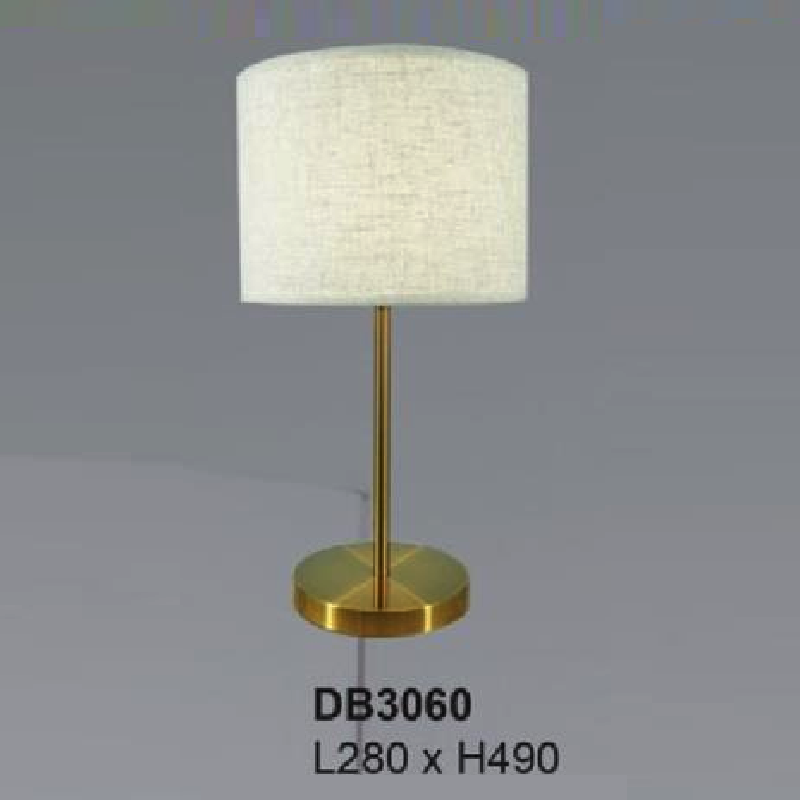 35 - DB3060: Đèn đặt tủ đầu giường/ đặt bàn - KT: L280mm x H490mm - Bóng đèn E27 x 1 bóng