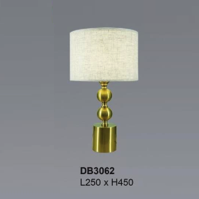 35 - DB3062: Đèn đặt tủ đầu giường/ đặt bàn - KT: L250mm x H450mm - Bóng đèn E27 x 1 bóng