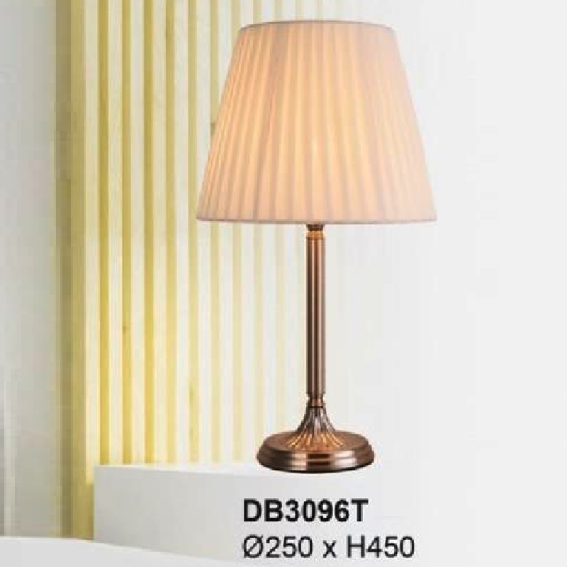35 - DB3096T: Đèn đặt tủ đầu giường/ đặt bàn - KT: Ø250mm x H450mm - Bóng đèn E27 x 1 bóng