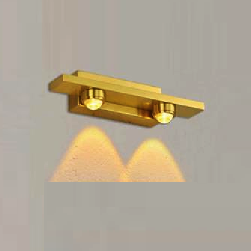 EU - S - 32/2: Đèn rọi tranh/rọi gương 2 bóng - KT: L200mm x W50mm x H50mm - Đèn LED 3Wx 2 ánh sáng trắng/vàng