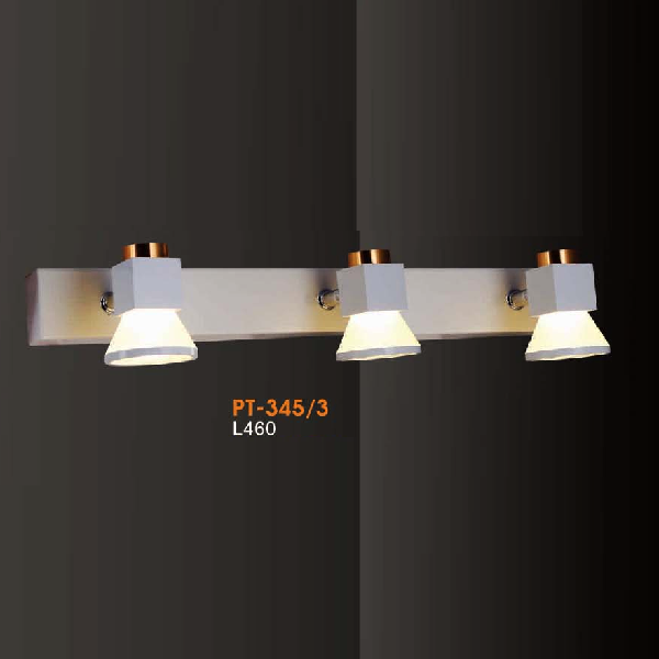 VE - PT - 345/3: Đèn rọi tranh/gương 3 bóng - KT: L460mm - Đèn LED ánh sáng vàng