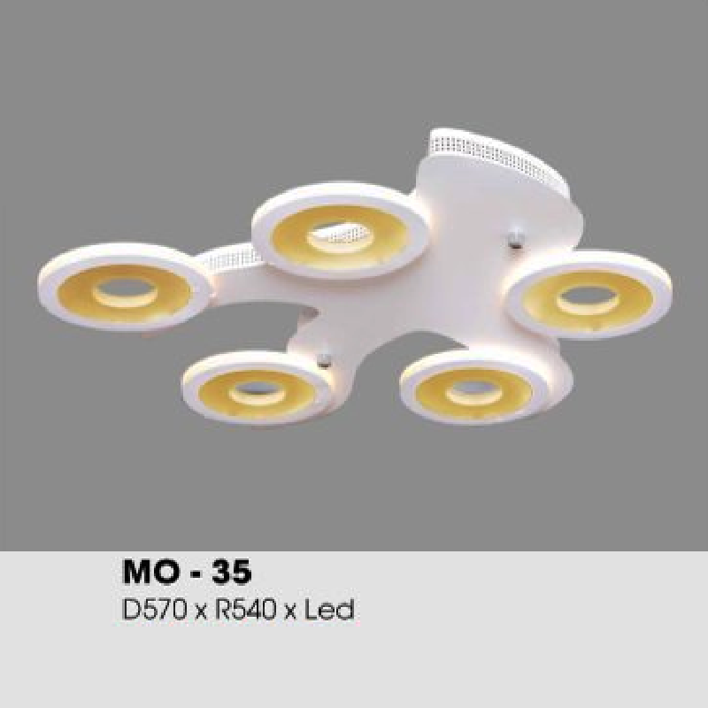 MO - 35: Đèn áp trần LED - KT: L570mm x W540mm - Đèn LED