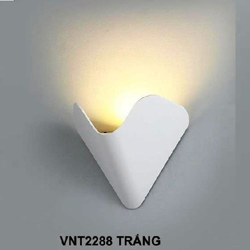 35 - VNT2288 Trắng: Đèn gắn tường LED - KT: L170mm x H200mm - Đèn LED ánh sáng vàng 3000K