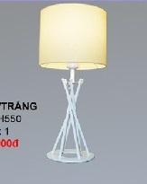 355- DB 12/ trắng: Đèn bàn, KT: L250*H550 - Đèn E27*1 bóng 