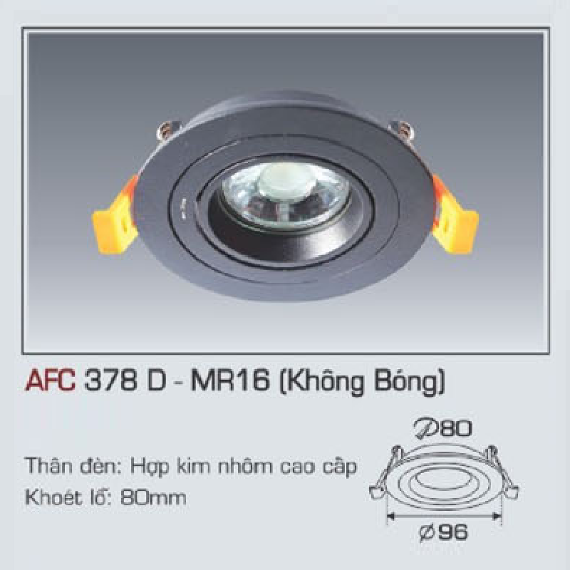 AFC 378D - MR16: Bộ gọng đèn LED sử dụng bóng MR16